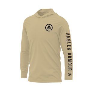 Angler Armour Hydro-Cool Long Sleeve Hoodie_Sand