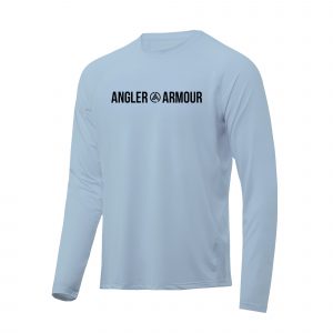 Angler Armour Long Sleeve Performance Fishing Shirt_Ice _Blue
