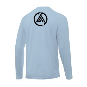 Angler Armour Long Sleeve Performance Fishing Shirt_Ice _Blue