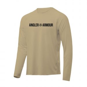 Angler Armour Long Sleeve Performance Fishing Shirt_Khaki