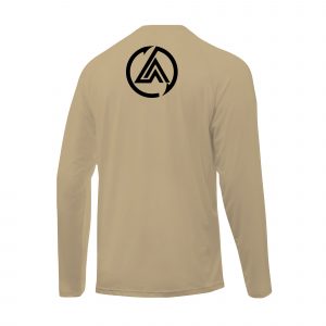 Angler Armour Long Sleeve Performance Fishing Shirt_Khaki