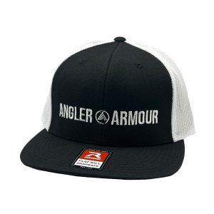 Angler Armour Fishing Cap - Black/ White