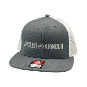 Angler Armour Fishing Cap - Charcoal/ White